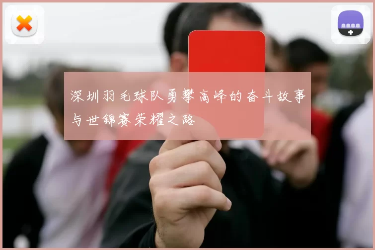 深圳羽毛球队勇攀高峰的奋斗故事与世锦赛荣耀之路